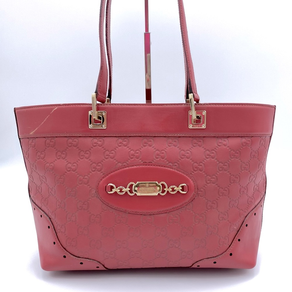 GUCCI Shima Line GG Punch Tote